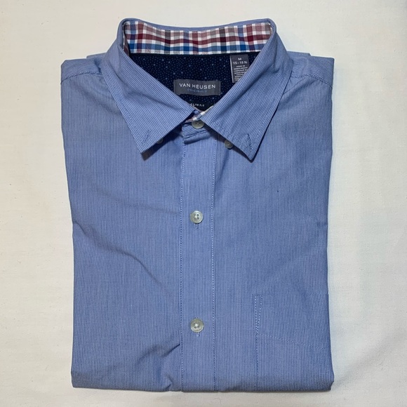 Van Heusen Mens Long Sleeve Button Up - Picture 1 of 6